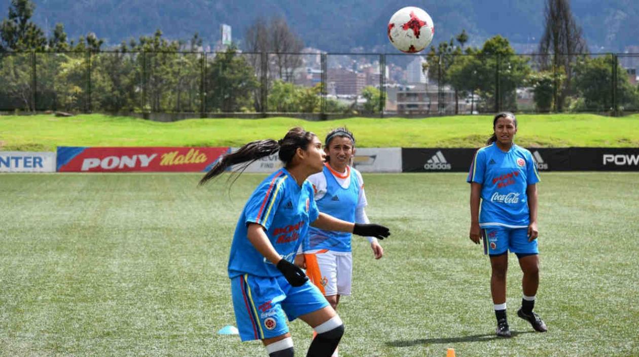 Jugadoras de la Selección Colombia femenina sub-20.