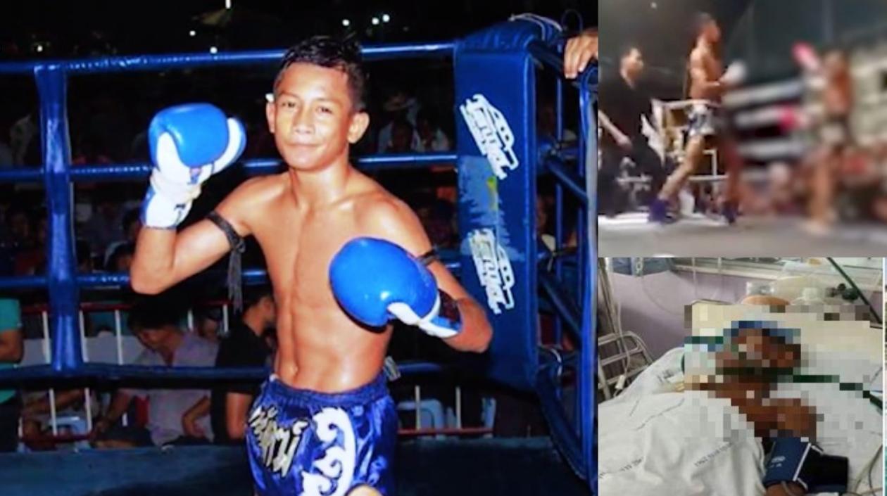 Boxeador adolescente fallecido tras un combate en Tailandia.