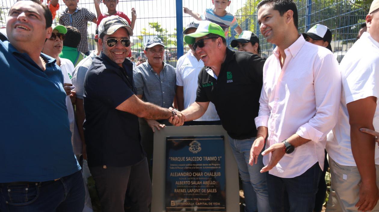 El Alcalde Char entregó el parque Salcedo a la comunidad de la Ciudadela.