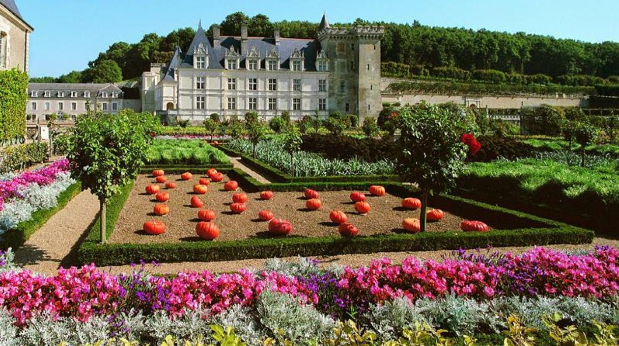 Vista del castillo de Villandry, construido en el siglo XVI en el Valle del Loira y que cuenta con los jardines más visitados de Francia. 