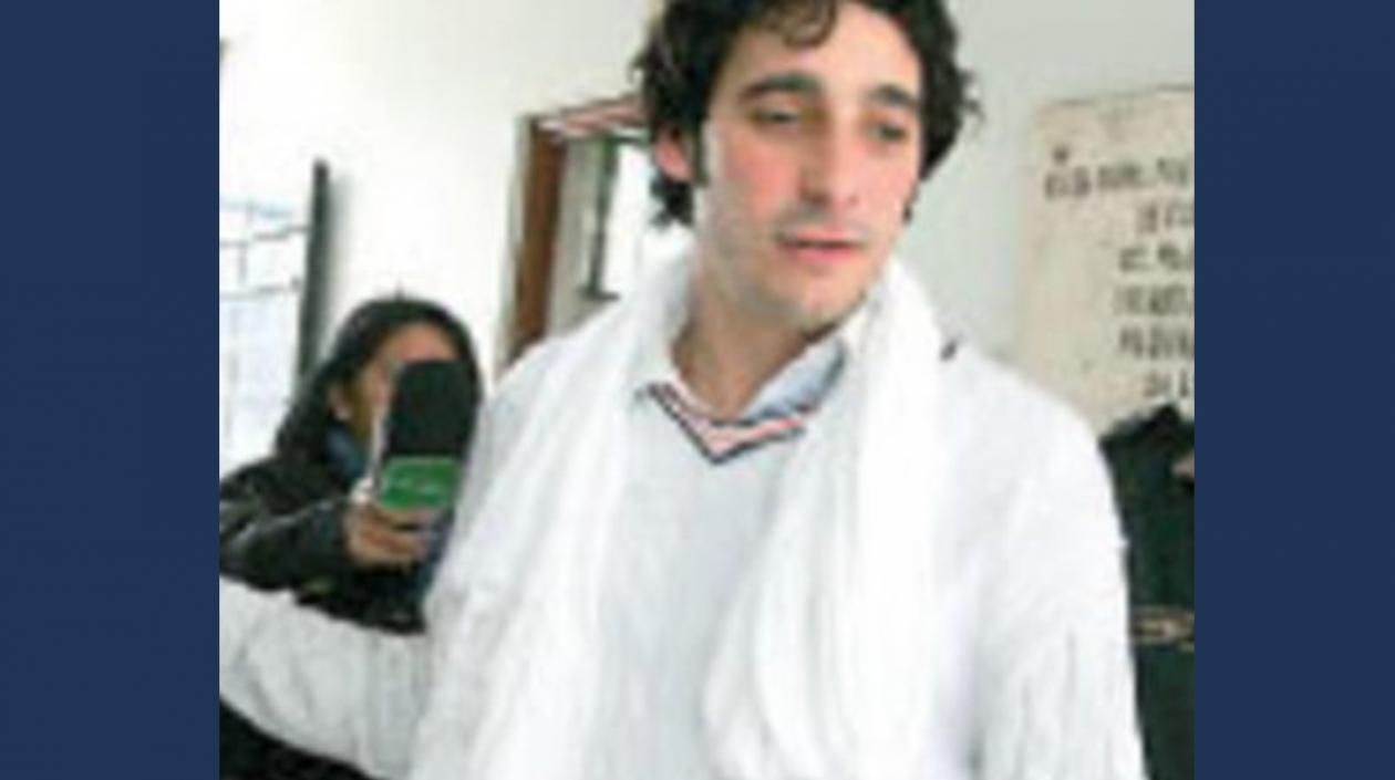 Foto de Pedro Acevedo Reyes de su arresto en Perú, en 2009.