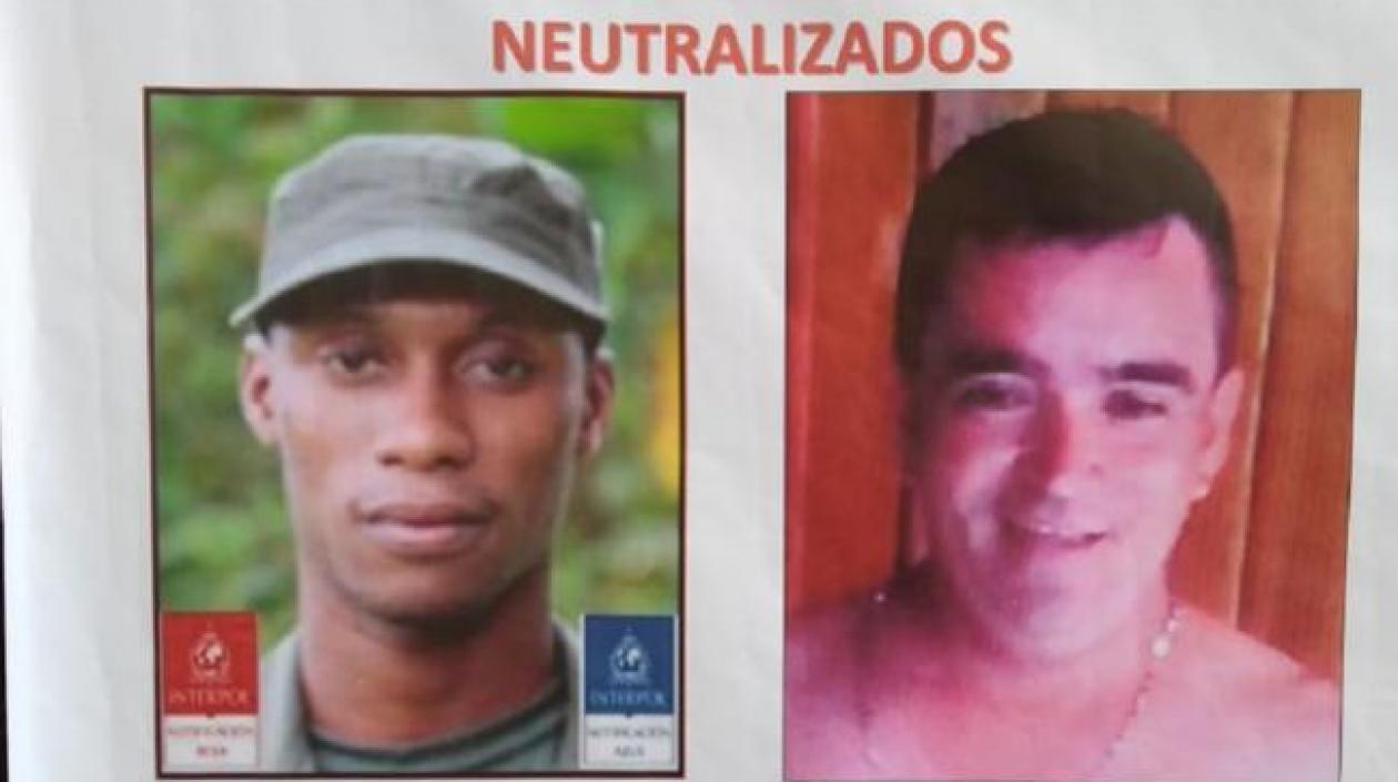Walter Patricio Arizala Vernaza, alias 'Guacho', y Luis Alberto Bermeo Gasca, alias ‘Pitufín’.