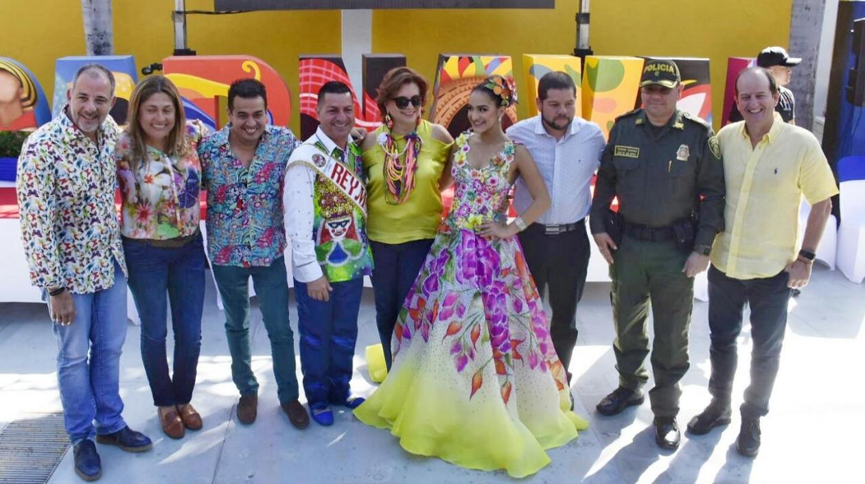 Organizadores y actores del Carnaval de Barranquilla 2018.