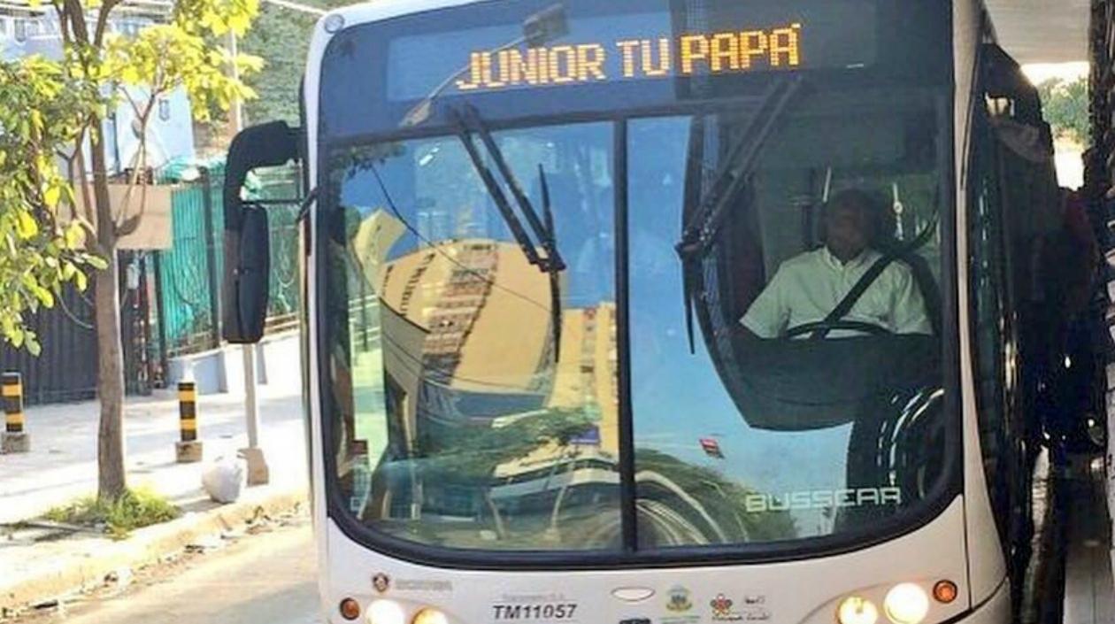 Buses operarán después del partido Junior Vs. Olimpia.