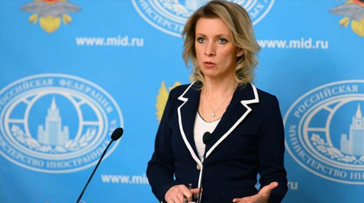 La portavoz del Ministerio de Exteriores ruso, María Zajárova.