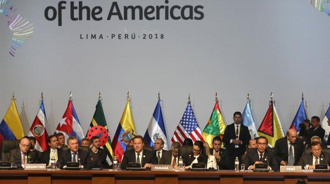 VIII Cumbre de las Américas en Lima, Perú.