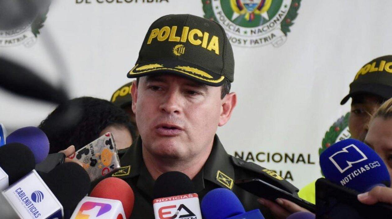 El coronel Engelbert Grijalba, subcomandante de la Policía Metropolitana.