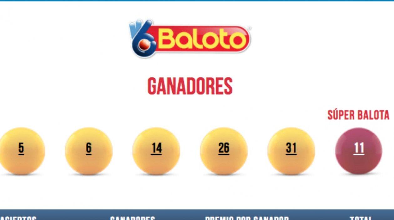 Estos son los números ganadores de los 46 mil millones de pesos del Baloto.