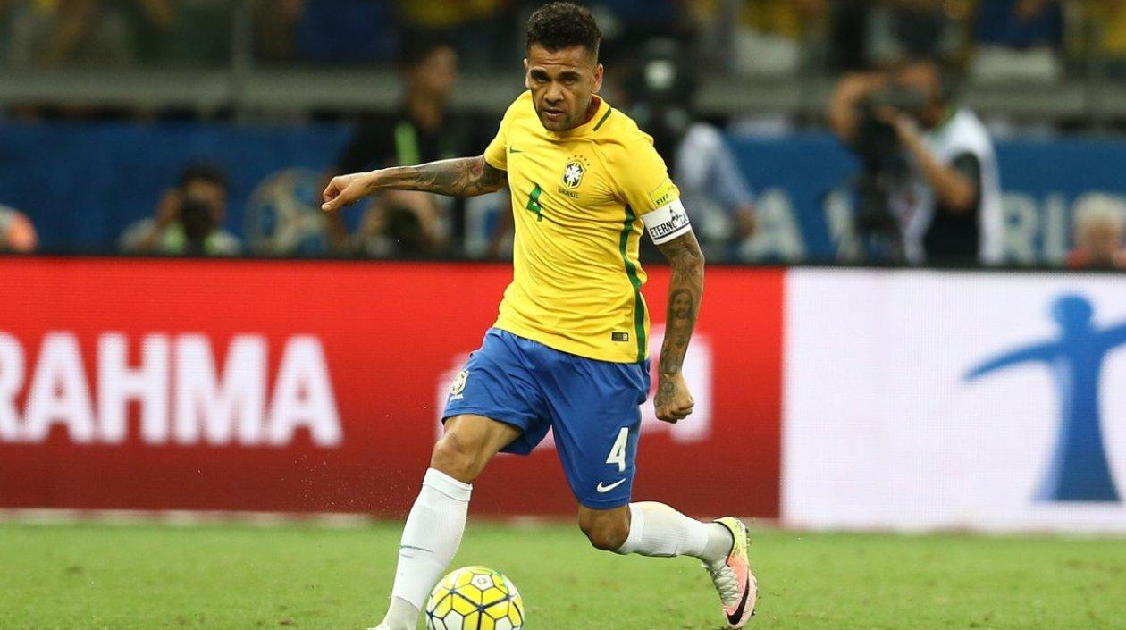 Dani Alves, jugador de Brasil. 