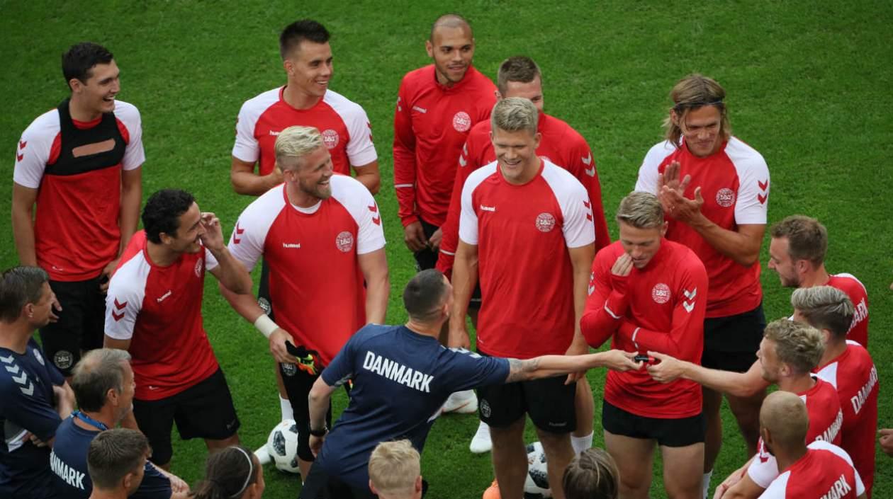 Jugadores de la Selección Dinamarca.