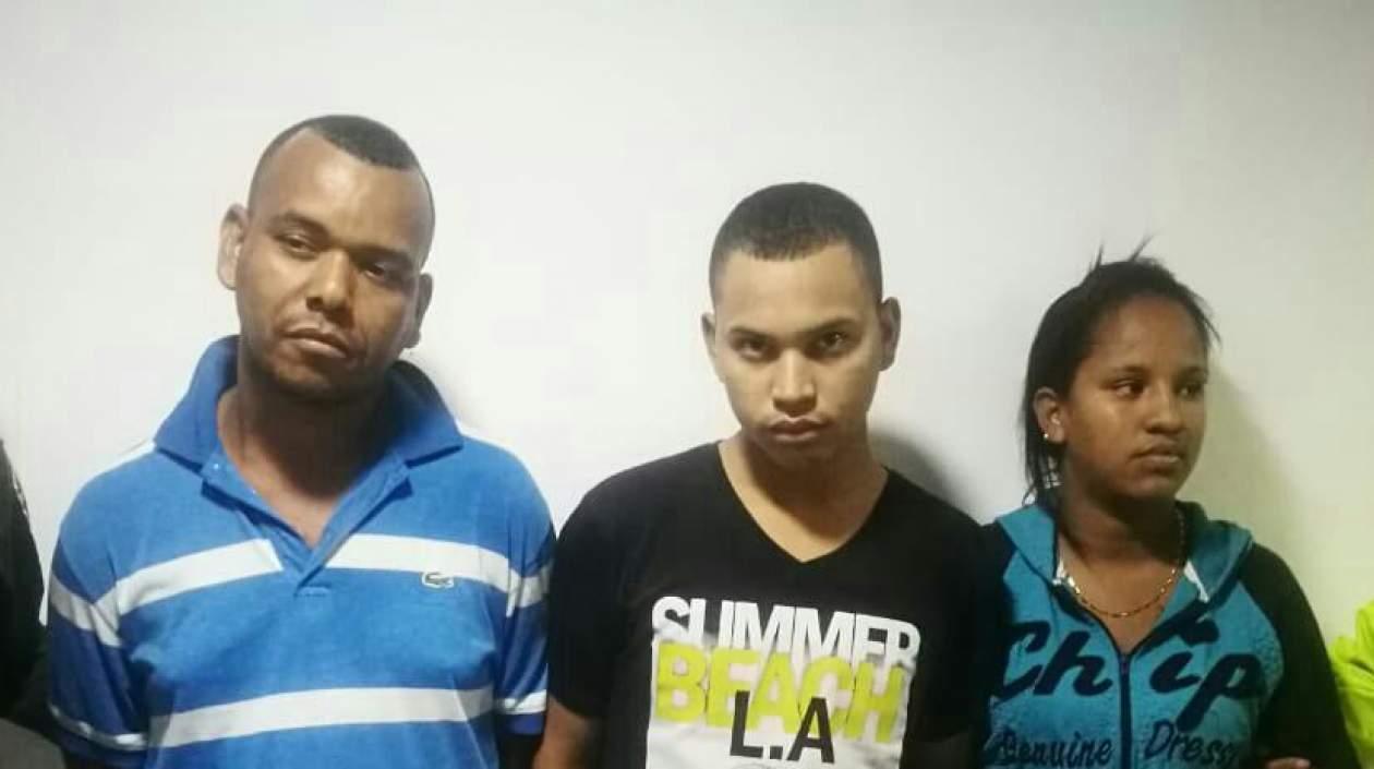 Los tres capturados en el suroriente de Barranquilla.