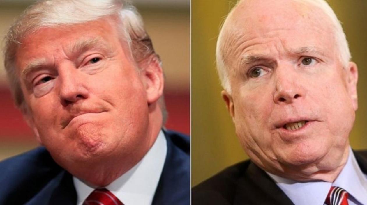 La Casa Blanca anunció que el presidente Donald Trump no irá al sepelio de John McCain.