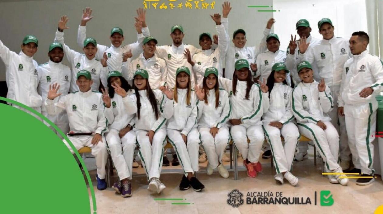 Algunos de los integrantes del Team Barranquilla. 