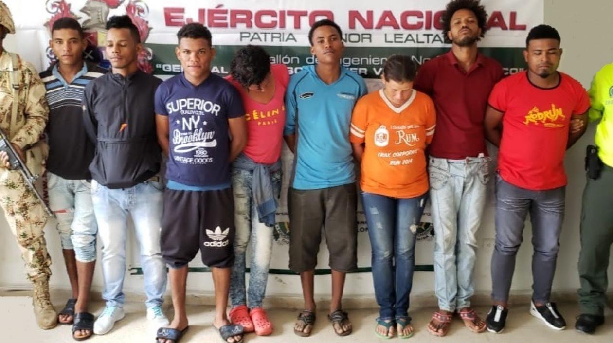 Los capturados por vender droga desde casas regaladas por el Gobierno.