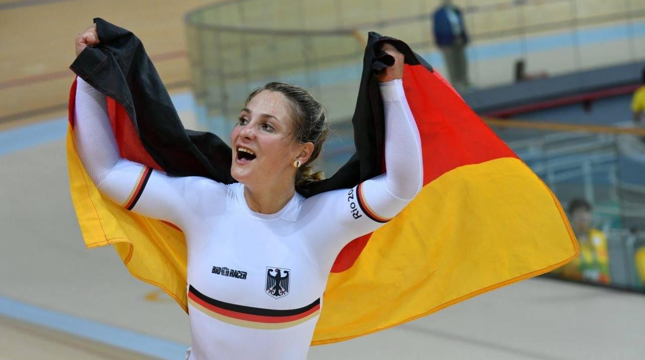 Kristina Vogel, bicampeona olímpica de ciclismo.
