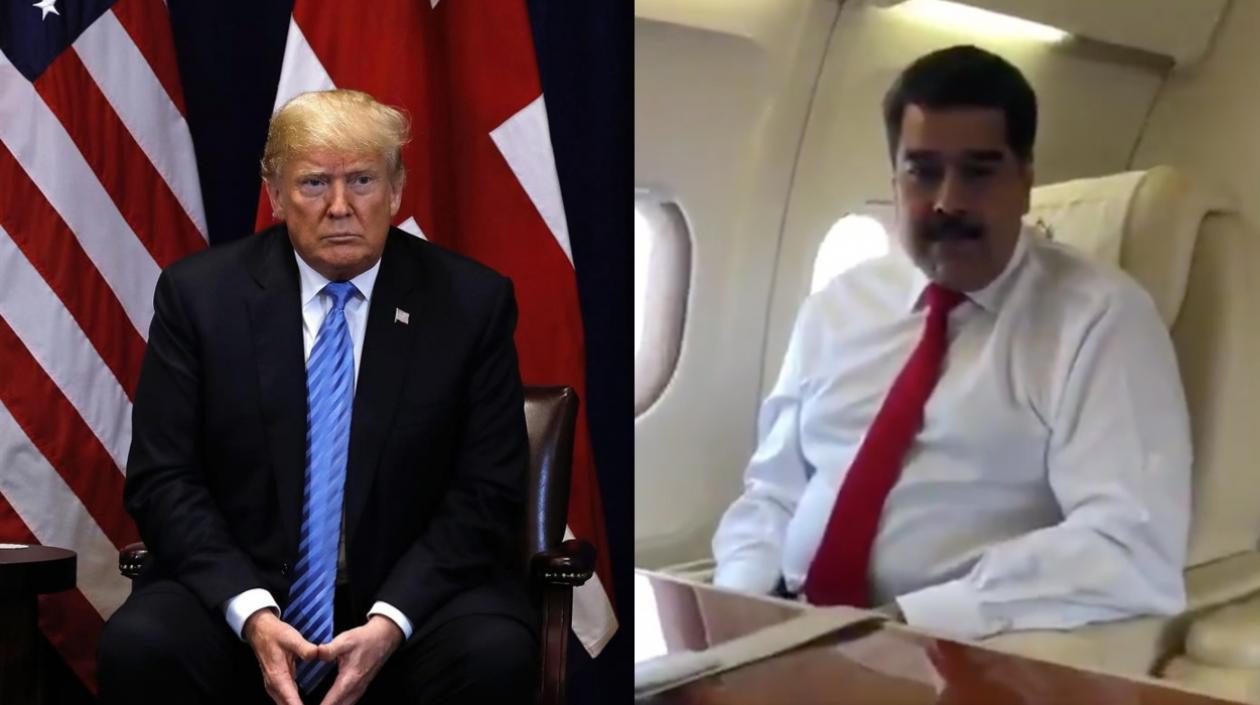 Donald Trump y Nicolás Maduro. 