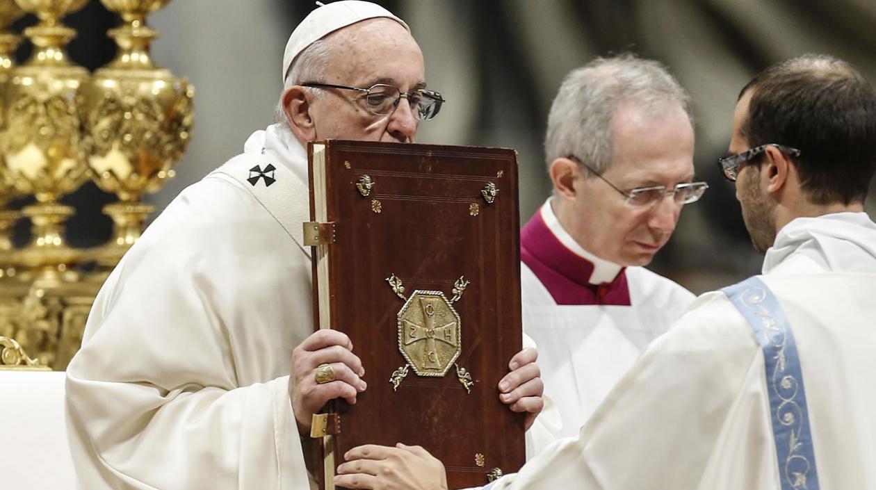 El Papa Francisco, hoy en la Misa de Año Nuevo