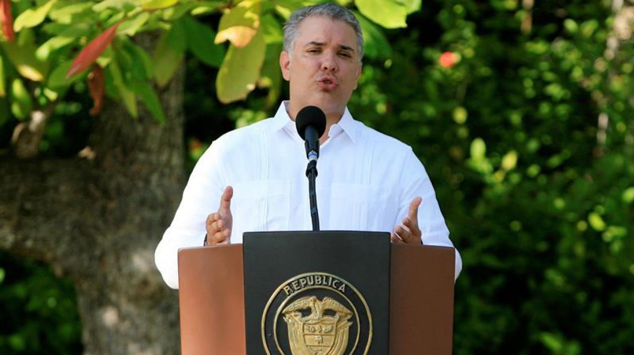 El presidente colombiano, Iván Duque