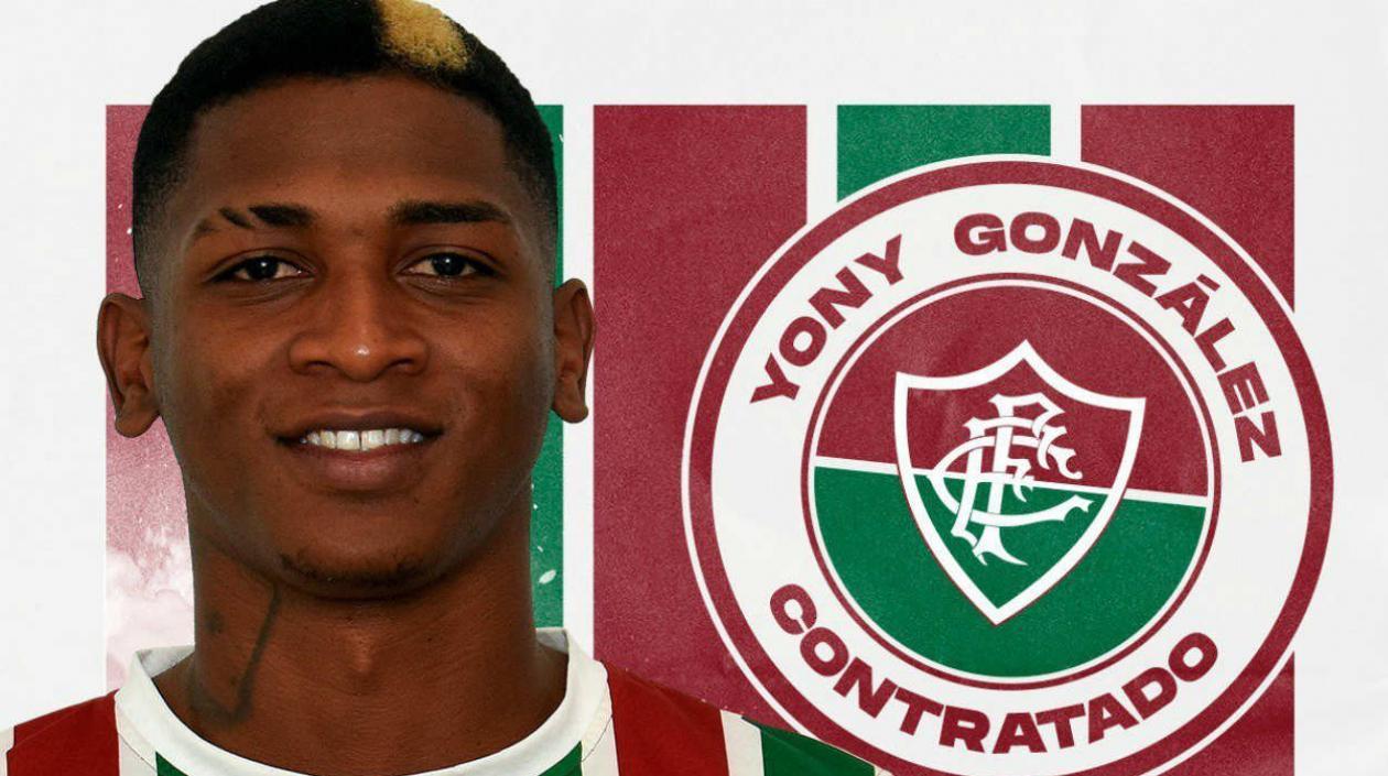 Yony González, nuevo jugador del Fluminense. 