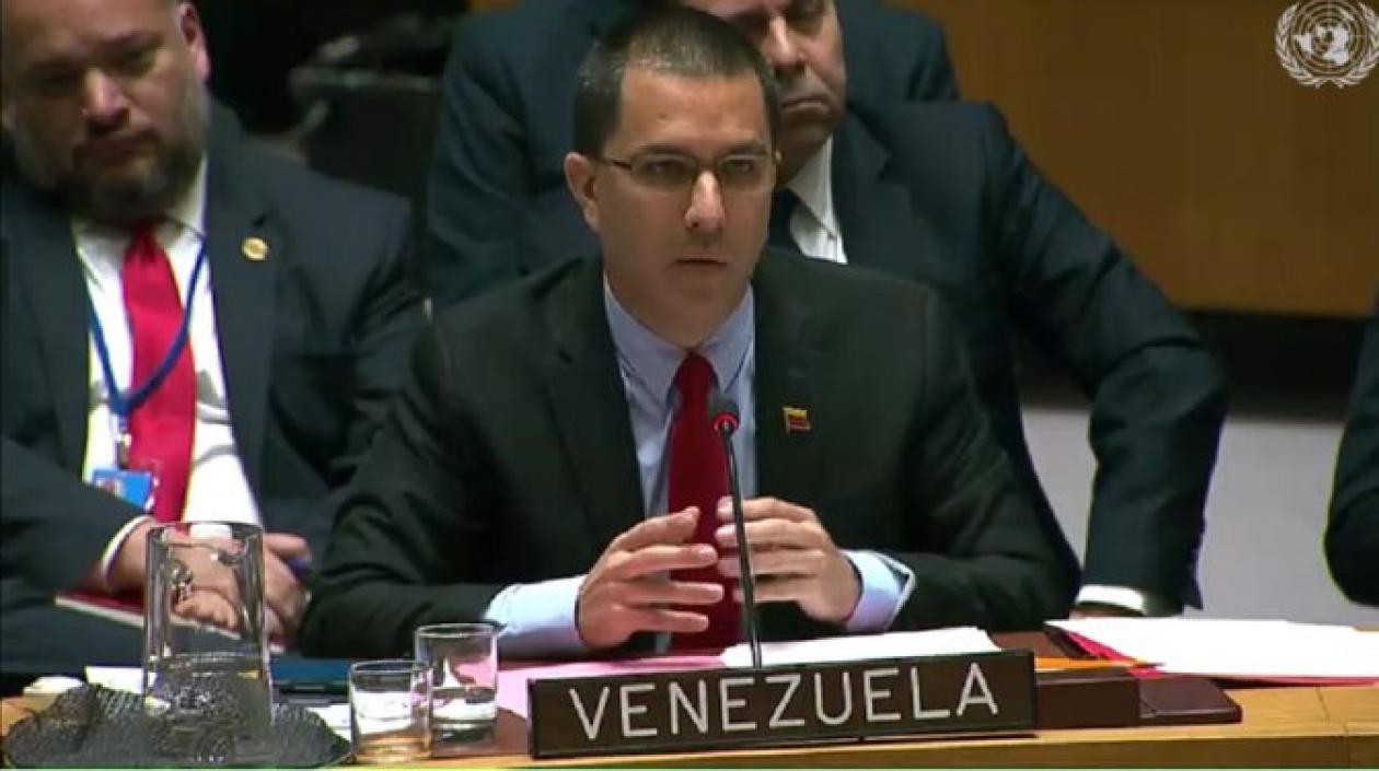  Jorge Arreaza, ministro de Exteriores de Venezuela.