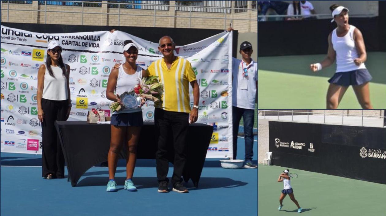 Savannah Broadus, campeona en la parada del Mundial Juvenil de Tenis en Barranquilla.