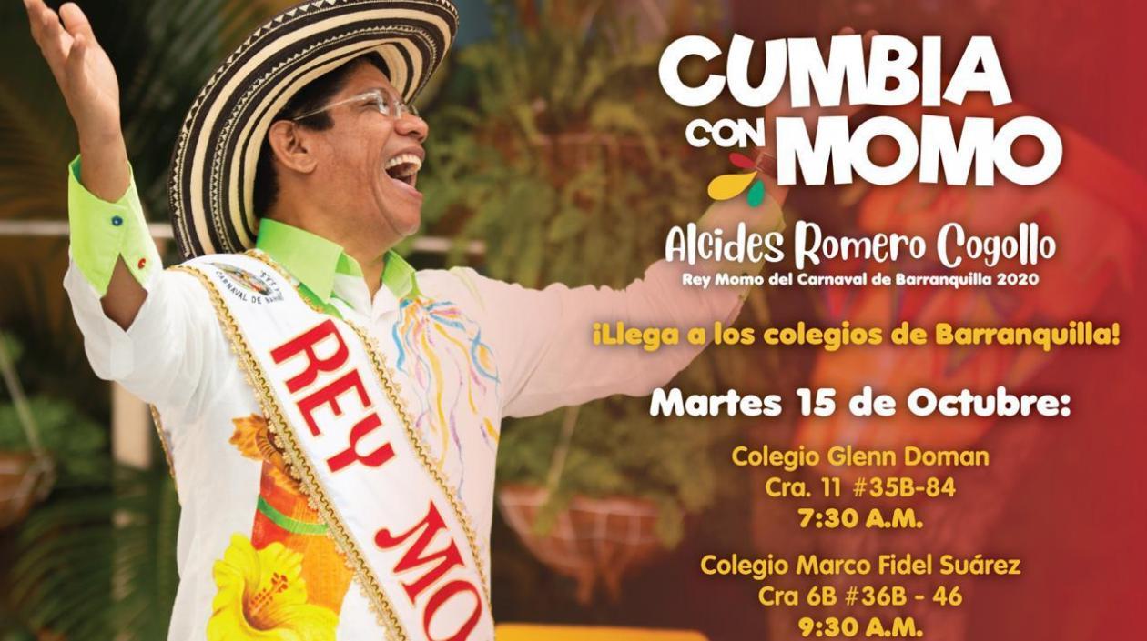 Alcides Romero, Rey Momo del Carnaval de Barranquilla 2020.