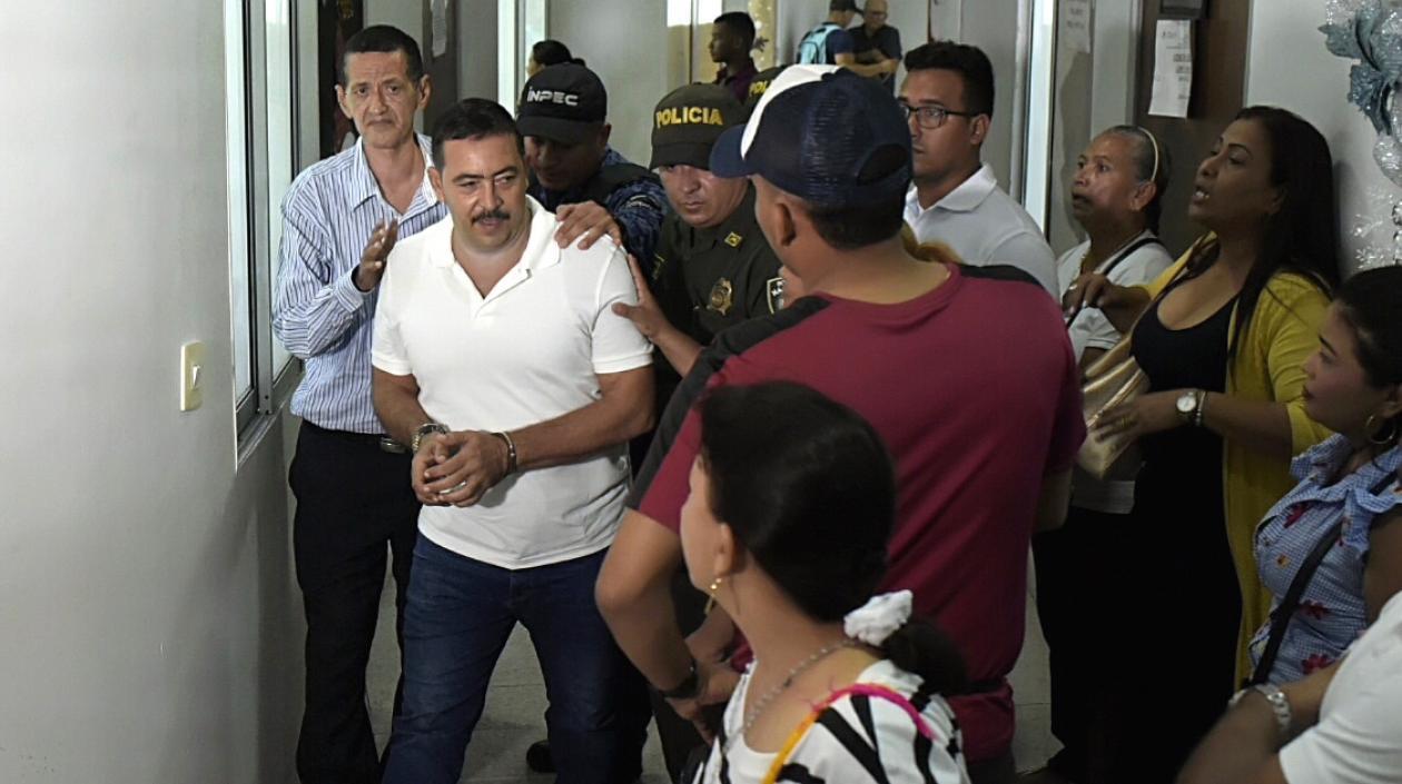 Tomás Maldonado Cera, a su llegada al Centro de Servicios Judiciales.