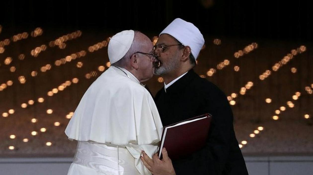 El Papa Francisco y el gran imán de Al Azhar, Ahmad Al Tayeb.