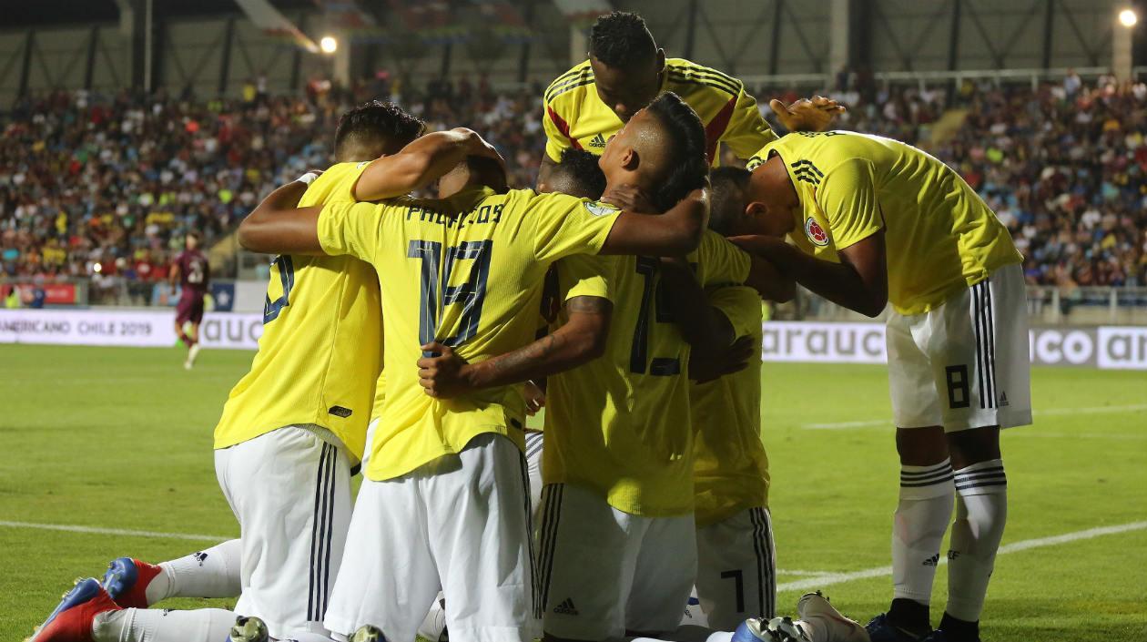 Jugadores de la Selección Colombia sub-20. 