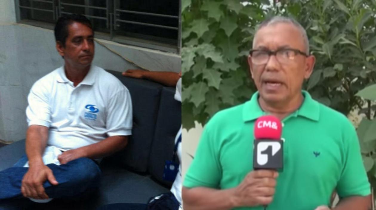 Diego Velosa (Noticias Caracol) y Luis Cárdenas (Noticias Uno).