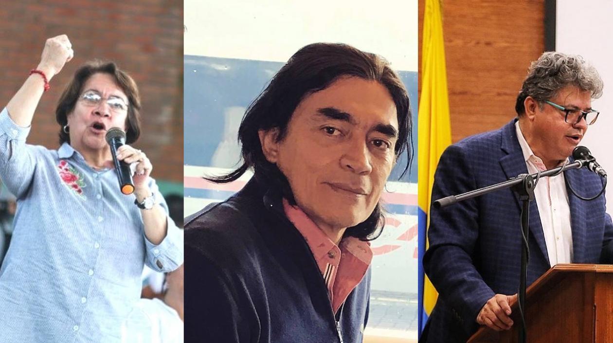 Aída Avella, Gustavo Bolívar y Wilson Arias, autores de la negativa.