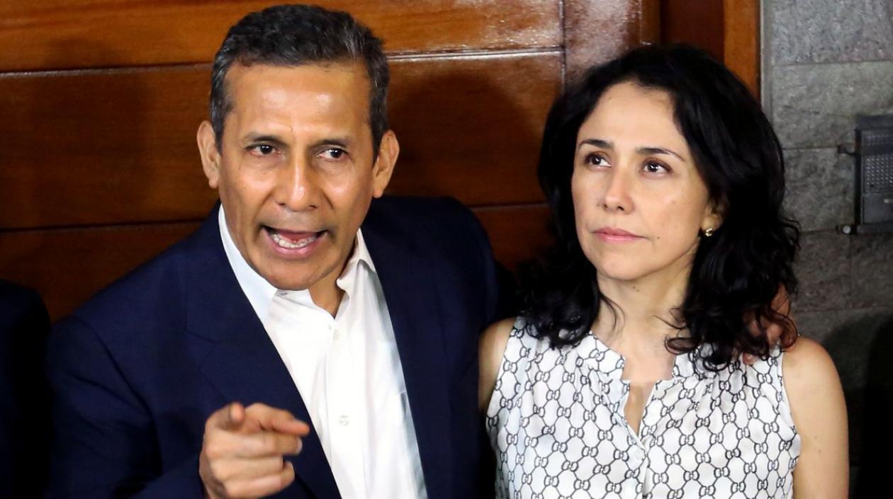 Expresidente de Perú, Ollanta Humala y su esposa, Nadine Heredia.