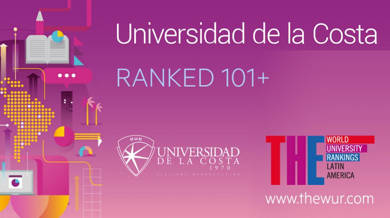 La Universidad de la Costa ingresó al listado de Instituciones de Educación Superior con más alto desempeño en América Latina y el Caribe.