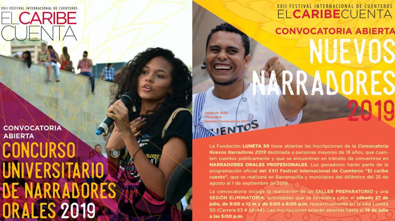 Convocatorias El Caribe Cuenta 2019.