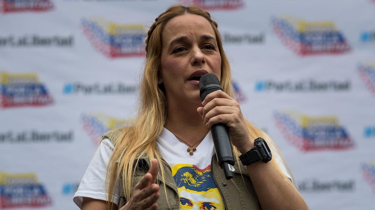 En la imagen, Lilian Tintori, esposa del político opositor venezolano Leopoldo López. 