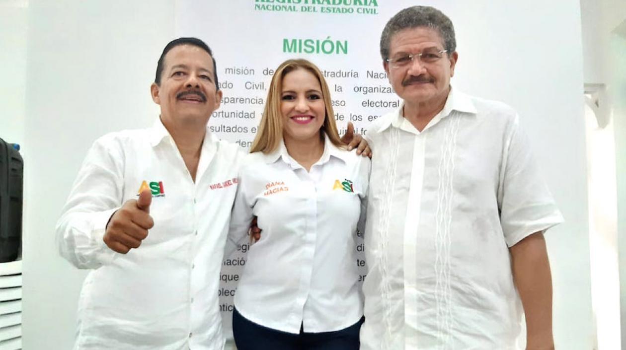 Rafael Sánchez Anillo, Diana MAcías Reslen y José Matías Ortiz.