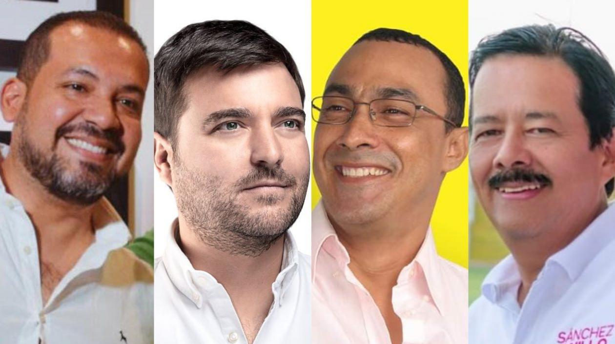  Diógenes Rosero Durango, Jaime Pumarejo Heins, Antonio Bohórquez Collazos y Rafael Sánchez Anillo.