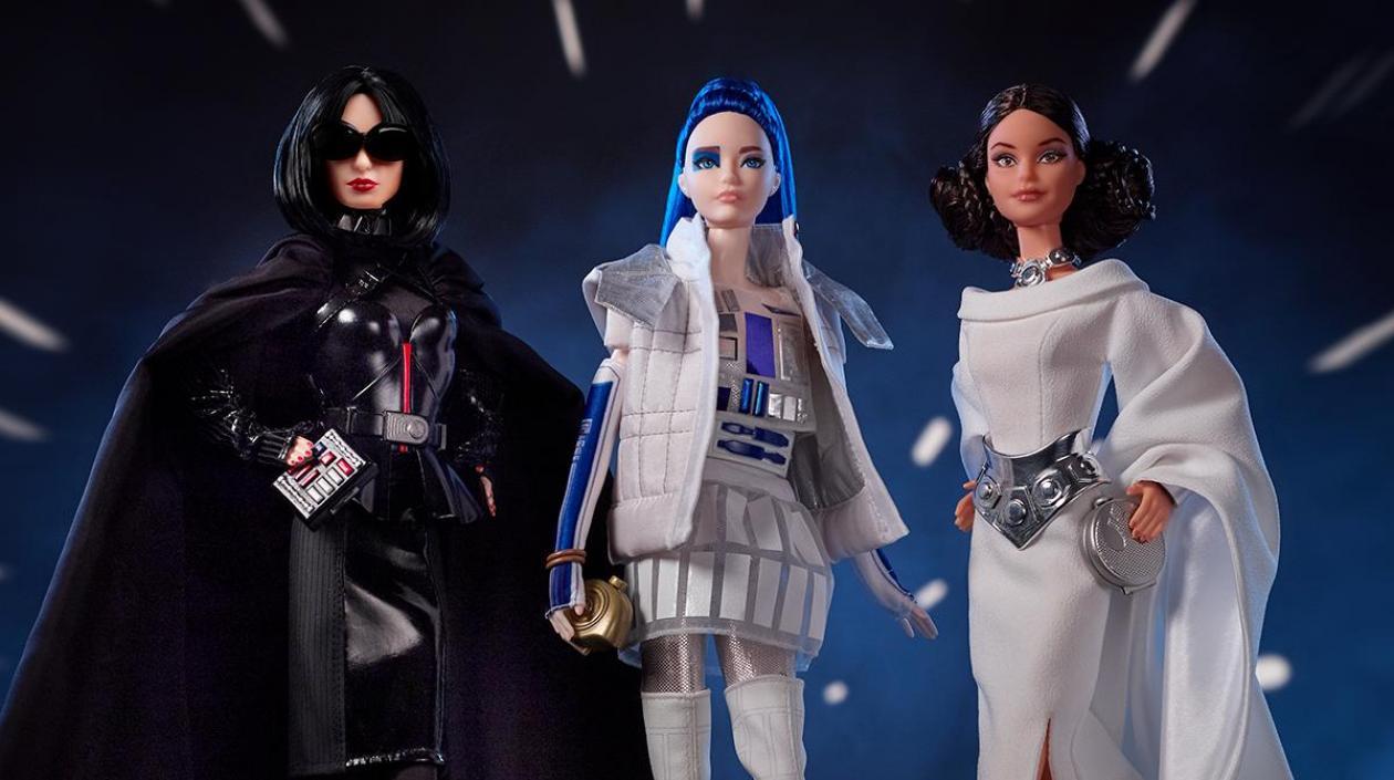 Nueva colección de Barbie inspirada en 'Star Wars'.