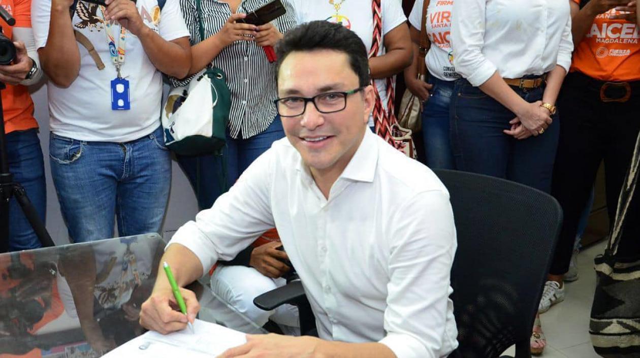 Carlos Caicedo Omar, candidato a la Gobernación del Magdalena.