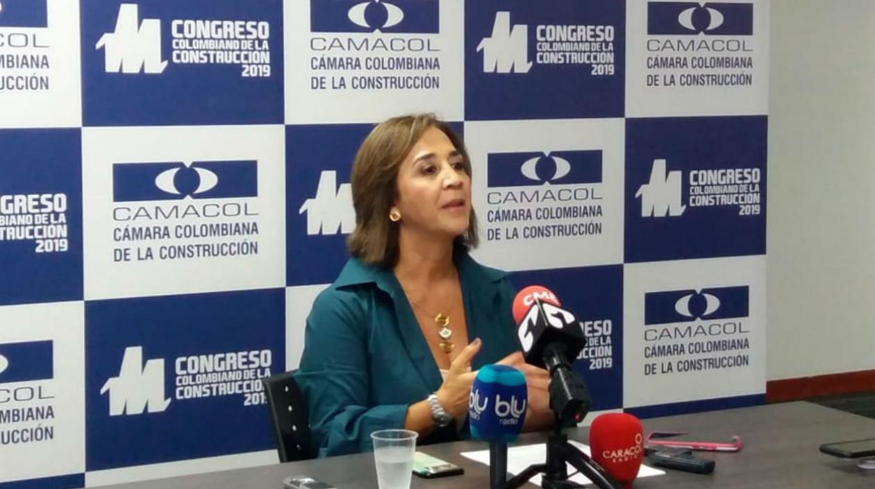 Sandra Forero, presidenta de Camacol. 