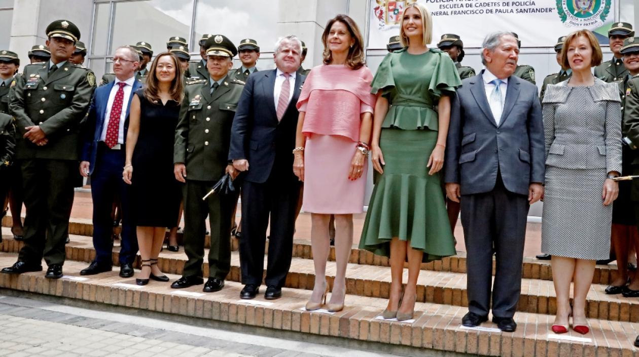Marta Lucía Ramírez, Ivanka Trump y Guillermo Botero.