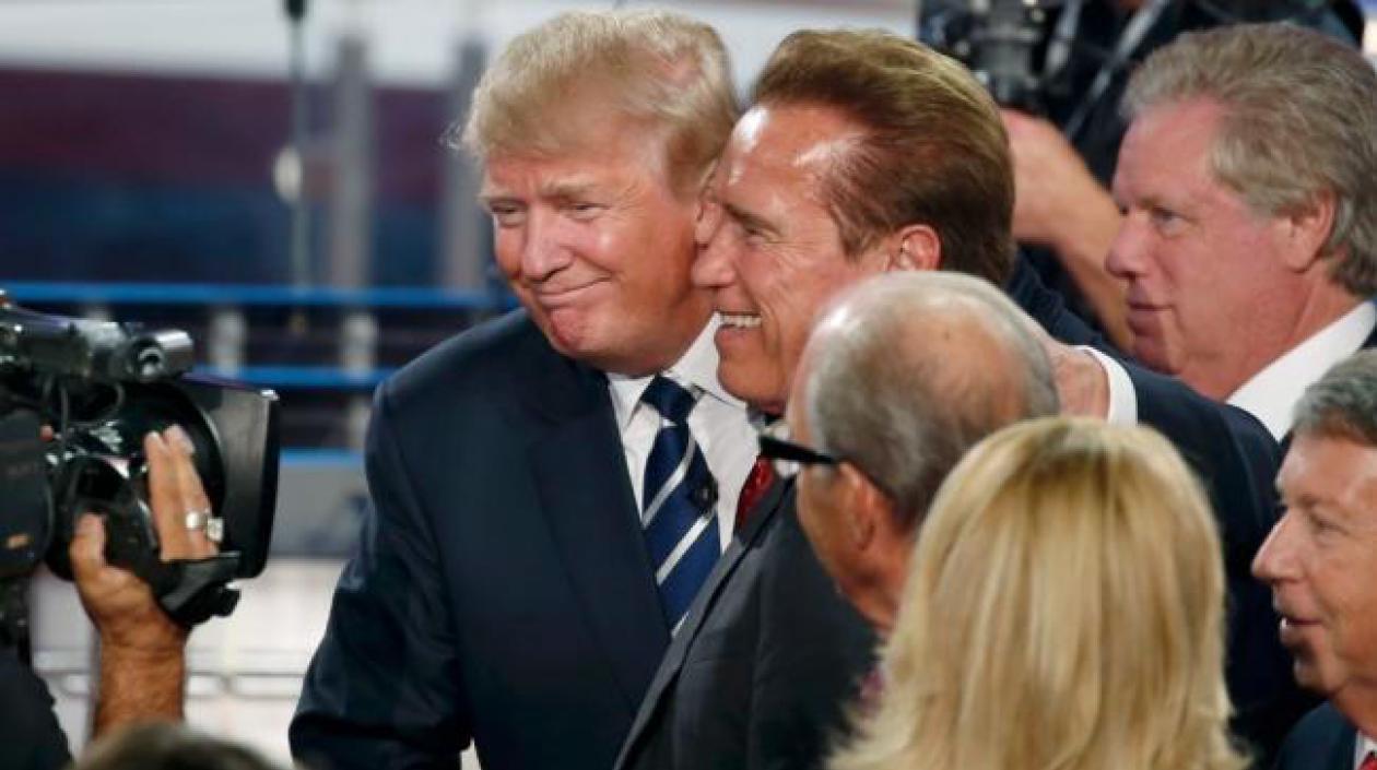 Arnold Schwarzenegger y Donald Trump, juntos en una foto de archivo.