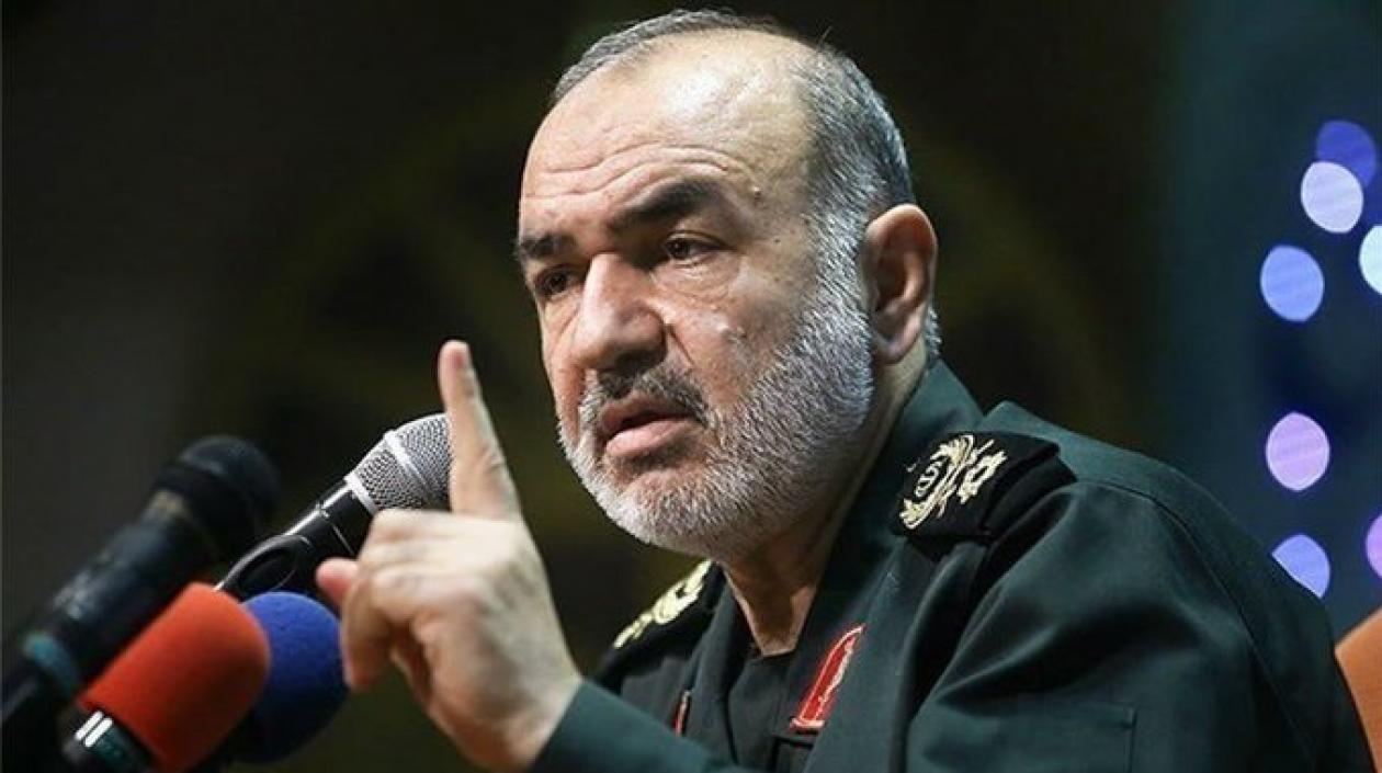 Comandante en jefe de la Guardia Revolucionaria iraní, Hosein Salamí.