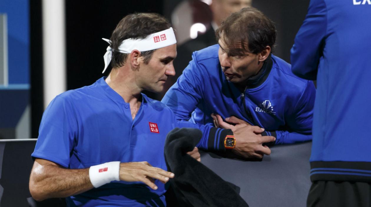 Roger Federer y Rafael Nadal. 
