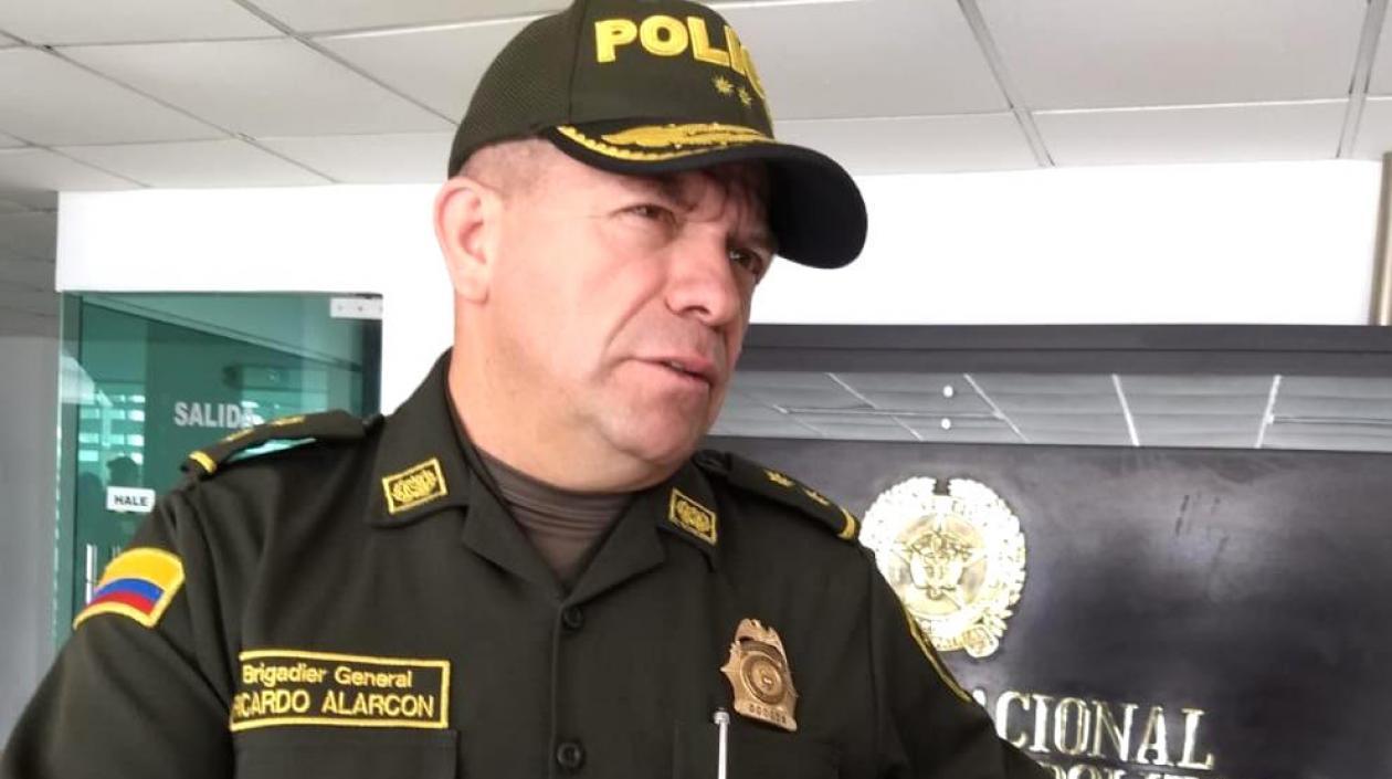 BG Ricardo Alarcón, Comandante de la Policía Metropolitana de Barranquilla.