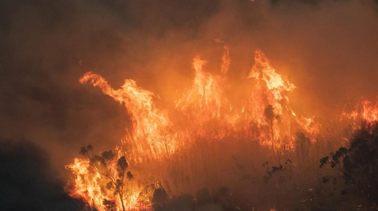 Imagen de los incendios en Australia.