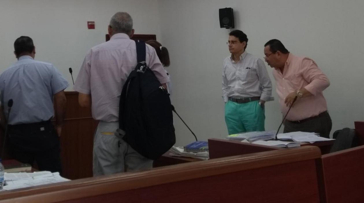 Ramsés Vargas durante la audiencia de este jueves en la sala 7 del Centro de Servicios Judicial.