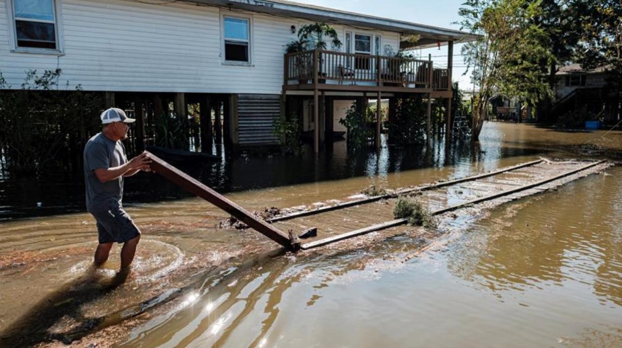 Inundaciones producidas por la tormenta Delta en Estados Unidos. 
