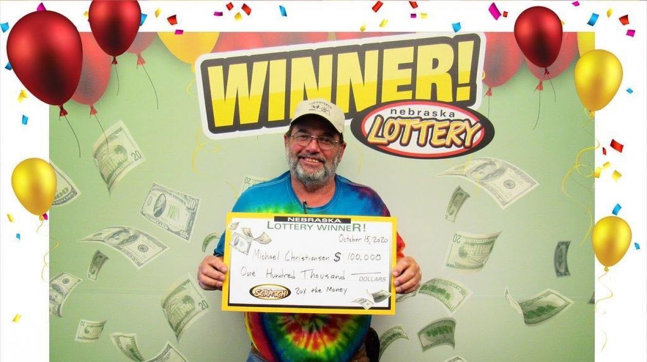 Michael Christiansen, feliz ganador de 100.000 dólares