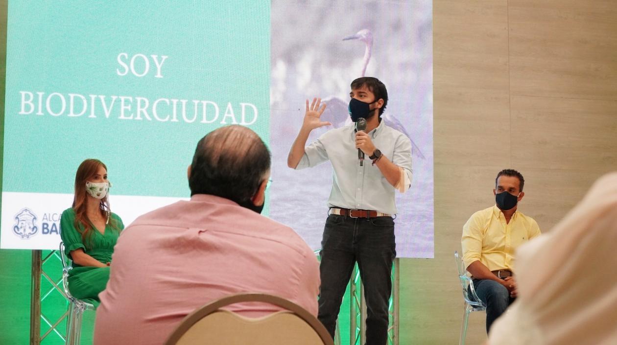 El alcalde Jaime Pumarejo hizo la presentación del proyecto Recicla por Barranquilla.